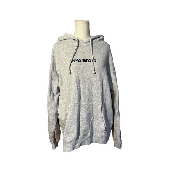 Polaroid Gray Hoodie Unisex Adult Sz Medium - Picture 2 of 9